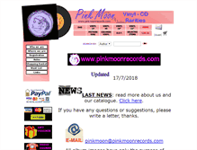 Tablet Screenshot of pinkmoonrecords.com